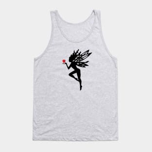 Fairy with Heart in Silhouette Tank Top